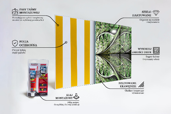 Foto achterwand keuken Abstracte groene bladeren