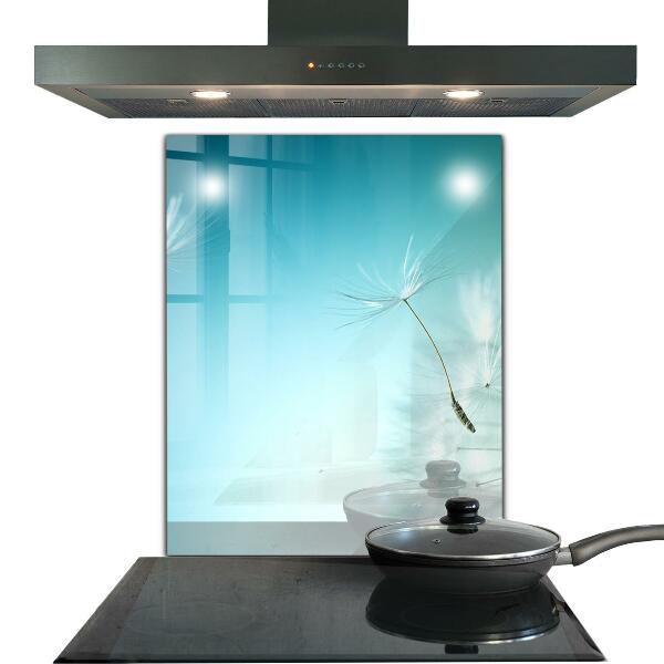 Spatscherm keuken glas Paardenbloem in de wind