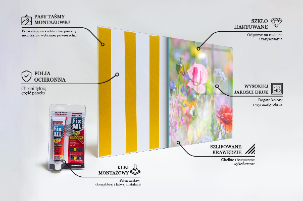 Foto achterwand keuken Zomerse klaprozenweide