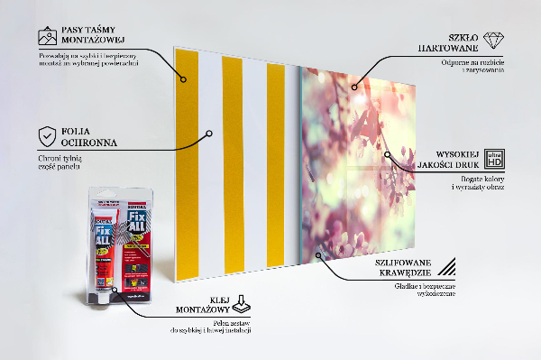 Spatscherm keuken glas Bloeiende roze boom