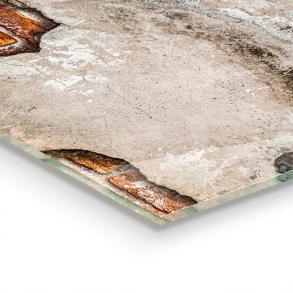 Foto achterwand keuken Muur van natuursteen en bakstenen