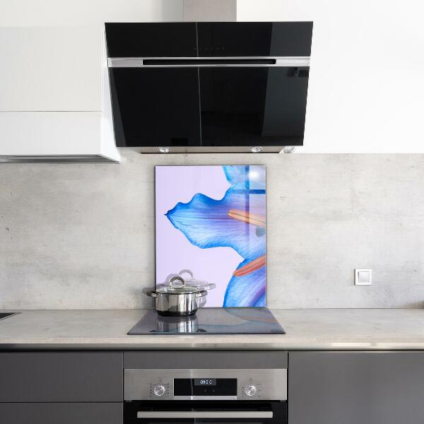 Keuken achterwand glas Prachtige blauwe lelie