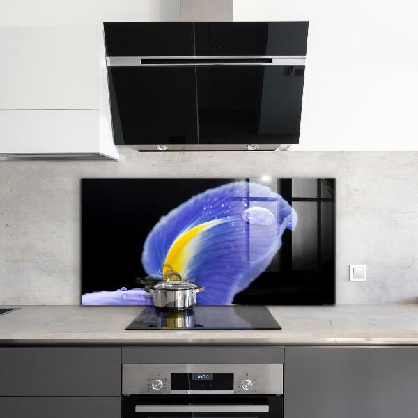 Foto achterwand keuken Paarse irisbloem