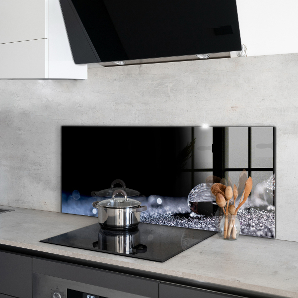 Keuken achterwand glas Een dauwdruppel in de ochtend