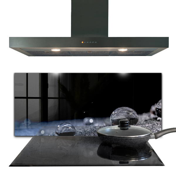 Keuken achterwand glas Een dauwdruppel in de ochtend