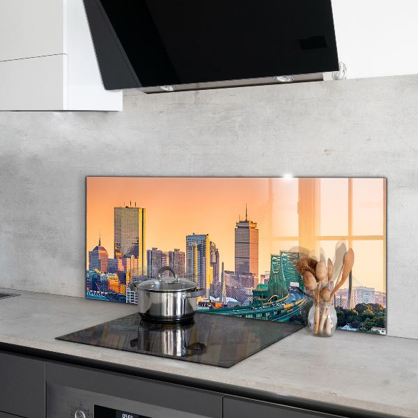 Spatplaat keuken Architectuur van Boston