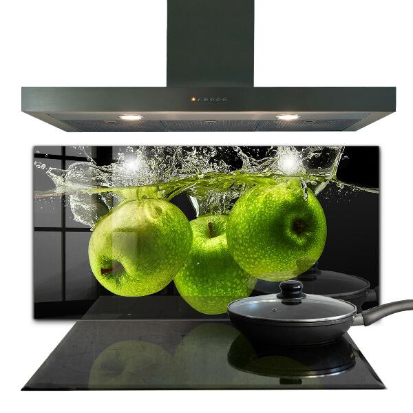 Spatplaat keuken Groene appels in water