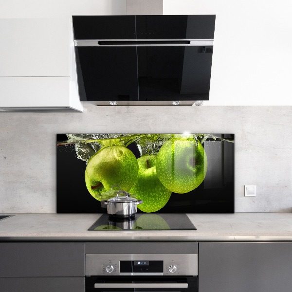 Spatplaat keuken Groene appels in water
