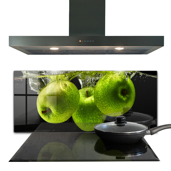 Spatplaat keuken Groene appels in water
