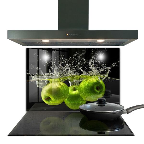 Spatplaat keuken Groene appels in water