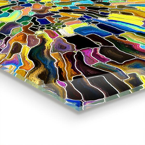 Achterwand keuken Fraai kleurrijk mozaïek