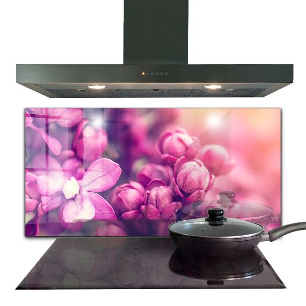 Foto achterwand keuken Roze lelies, natuurlijke schoonheid