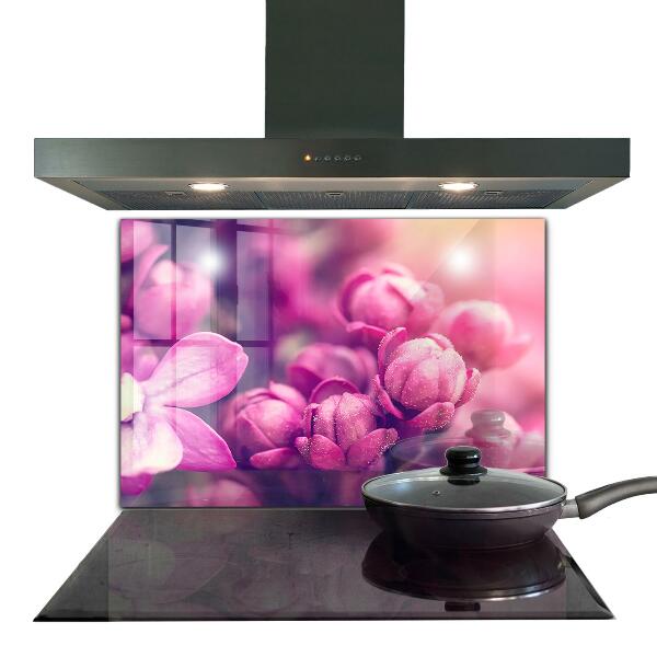 Foto achterwand keuken Roze lelies, natuurlijke schoonheid