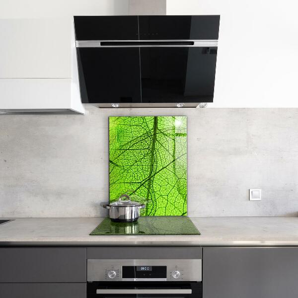 Keuken achterwand glas Groene bladtextuur