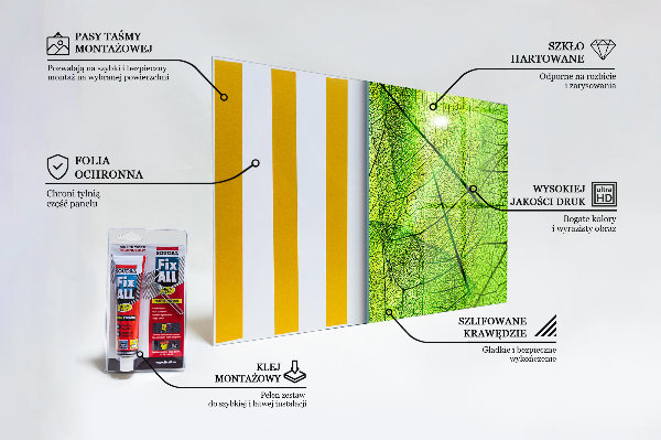 Keuken achterwand glas Groene bladtextuur