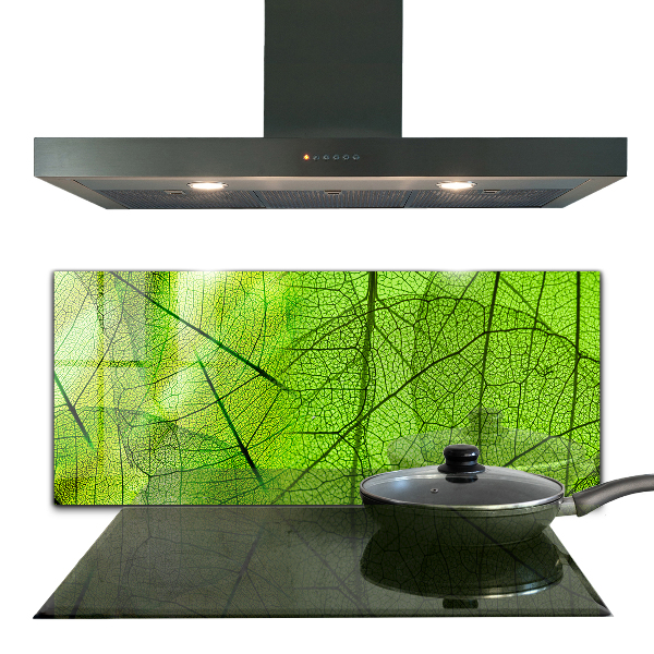 Keuken achterwand glas Groene bladtextuur