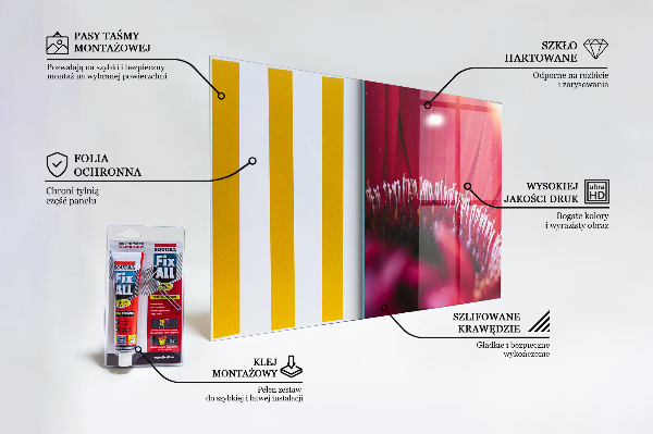 Spatscherm keuken glas Roze bloemdetails Natuur