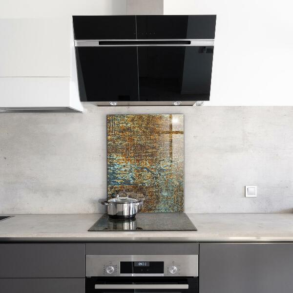 Spatplaat keuken Oude metaaltextuur