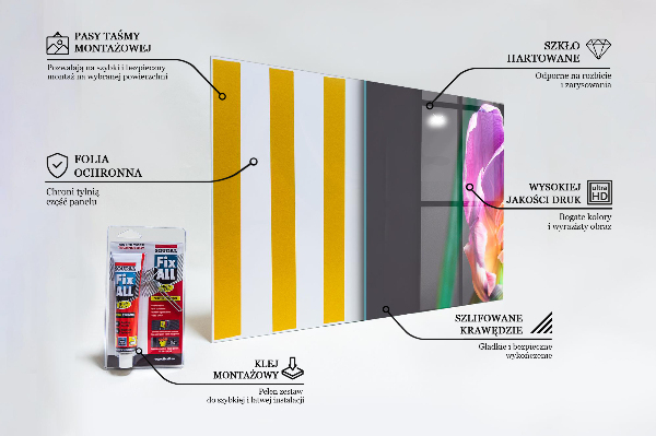 Keuken achterwand glas Kleurrijke regenboogbloem