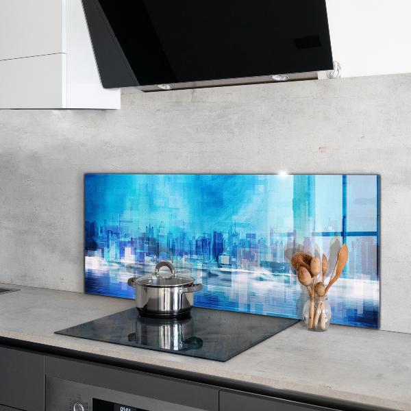 Spatscherm keuken glas Manhattan Panorama New York