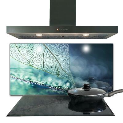 Keuken achterwand glas Fijne bladstructuur