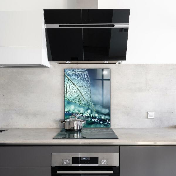 Keuken achterwand glas Fijne bladstructuur