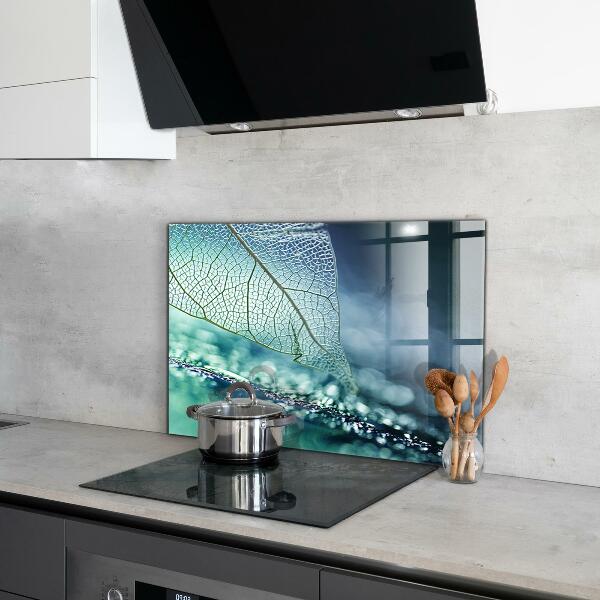 Keuken achterwand glas Fijne bladstructuur