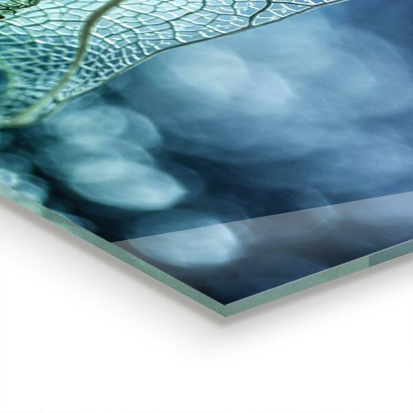 Keuken achterwand glas Fijne bladstructuur