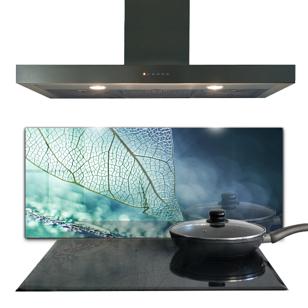 Keuken achterwand glas Fijne bladstructuur