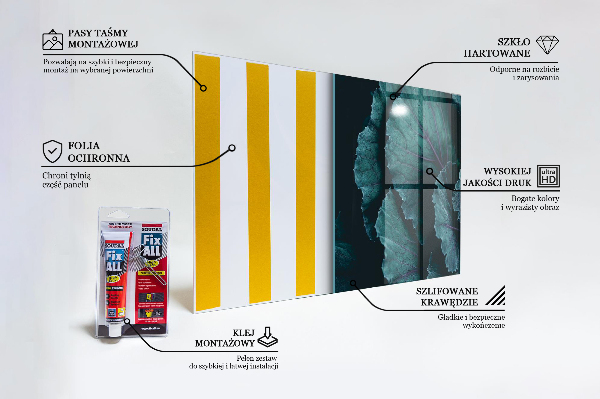 Spatscherm keuken glas Donkergroene koolbladeren