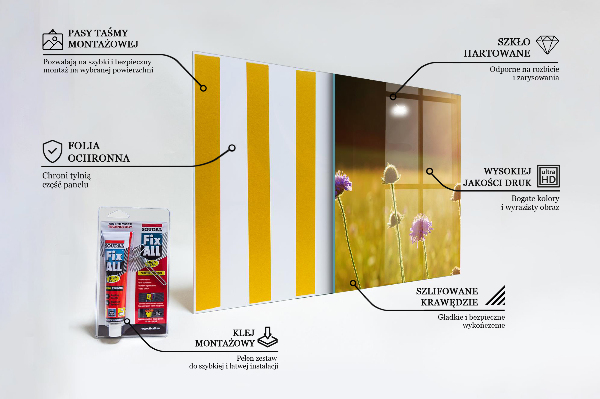 Keuken achterwand glas Zomerse bloeiende weide