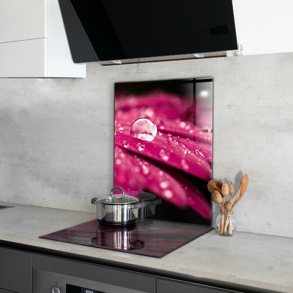 Achterwand keuken Roze plantenbloem