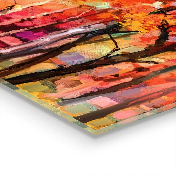 Foto achterwand keuken Herfstbomen in het park