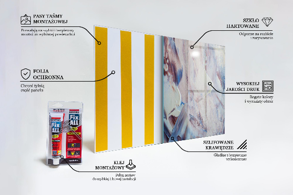 Spatplaat keuken Abstracte verftextuur
