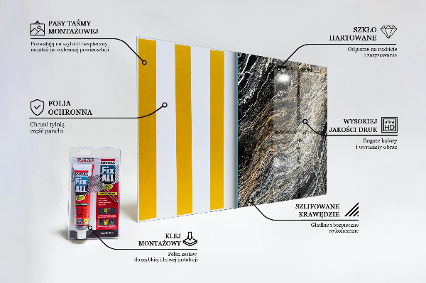Spatscherm keuken glas Marmer-graniettextuur
