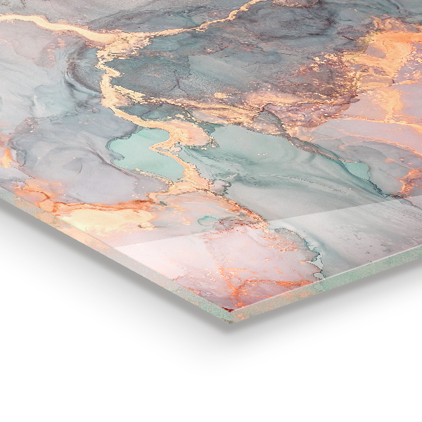 Foto achterwand keuken Marmertexturen