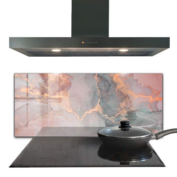 Foto achterwand keuken Marmertexturen