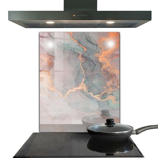 Foto achterwand keuken Marmertexturen