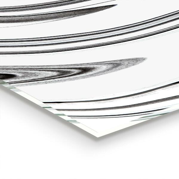 Spatplaat keuken Aquarel in zwart-wit