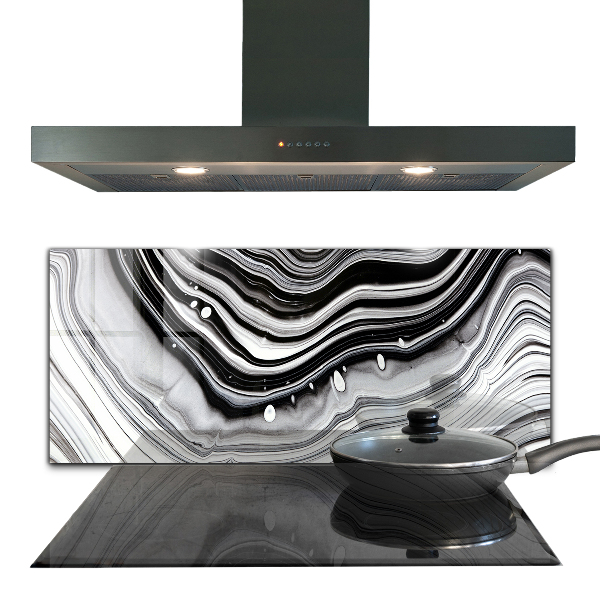 Achterwand keuken Monochroom Abstractie