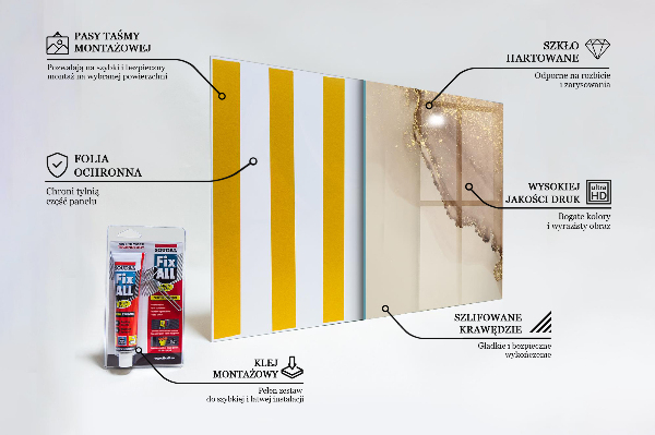 Keuken achterwand glas Moderne kunst