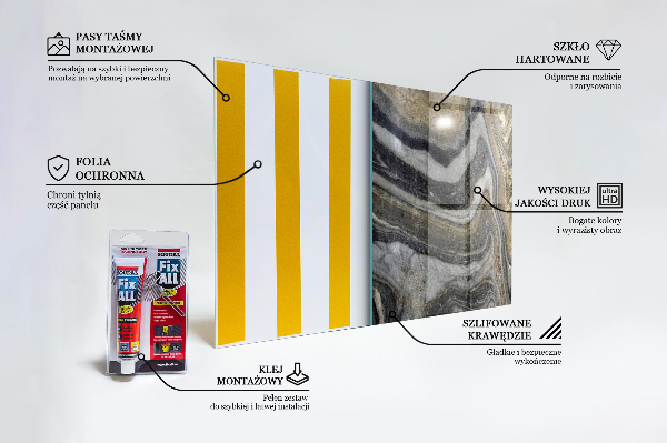 Keuken achterwand glas Granietsteen Marmertextuur