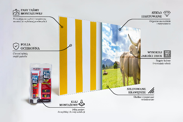 Achterwand keuken Landelijk klimaat Koeienveld