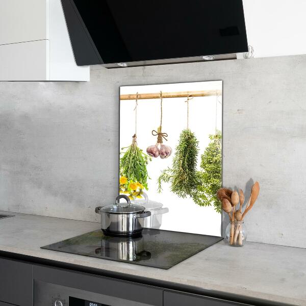 Spatscherm keuken glas Gedroogde kruiden, kruidengeneeskunde