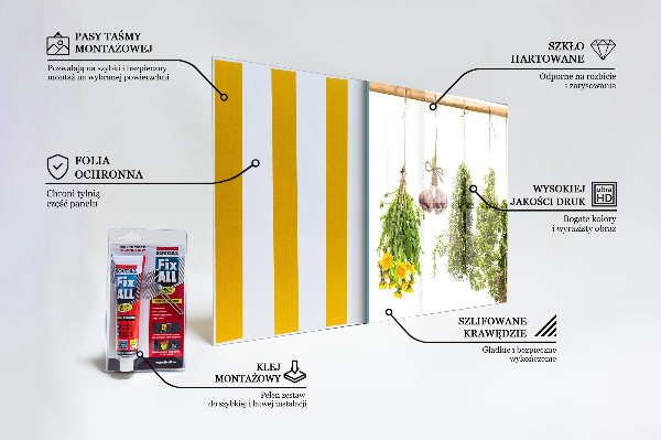 Spatscherm keuken glas Gedroogde kruiden, kruidengeneeskunde