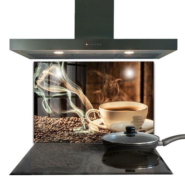 Achterwand keuken Een kopje aromatische koffie