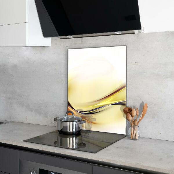 Achterwand keuken Energiegolfabstractie