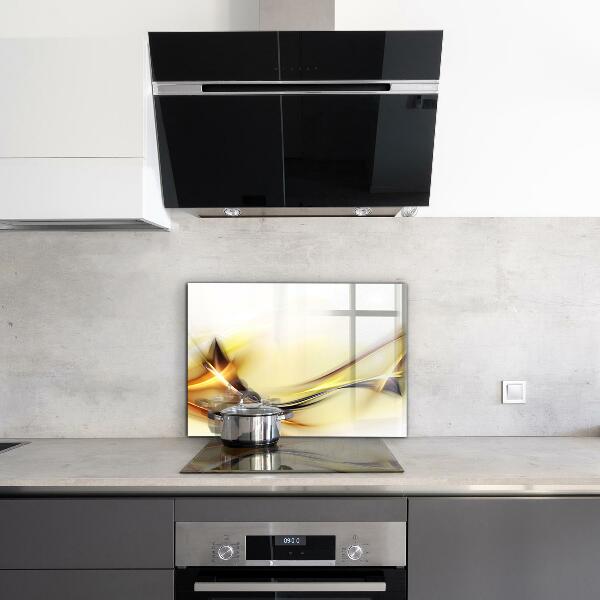 Achterwand keuken Energiegolfabstractie