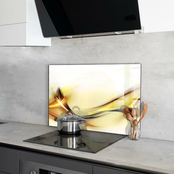 Achterwand keuken Energiegolfabstractie