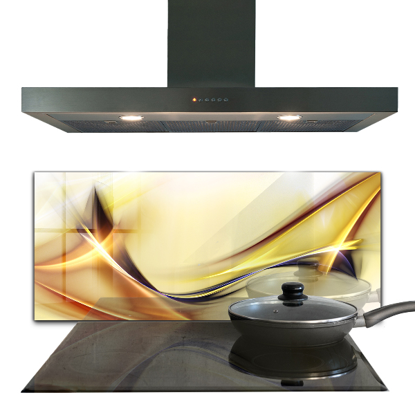 Achterwand keuken Energiegolfabstractie